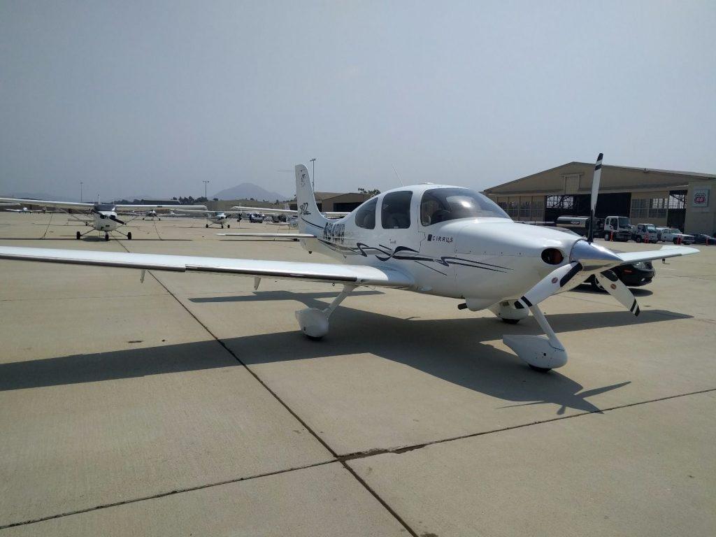 Damaged and repaired 2003 Cirrus SR22 aircraft