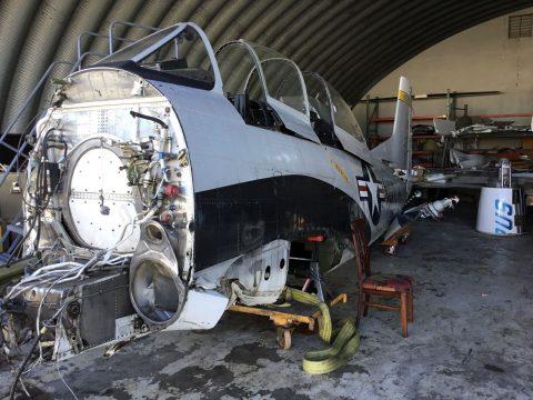 damaged 1956 North American T 28C project for sale