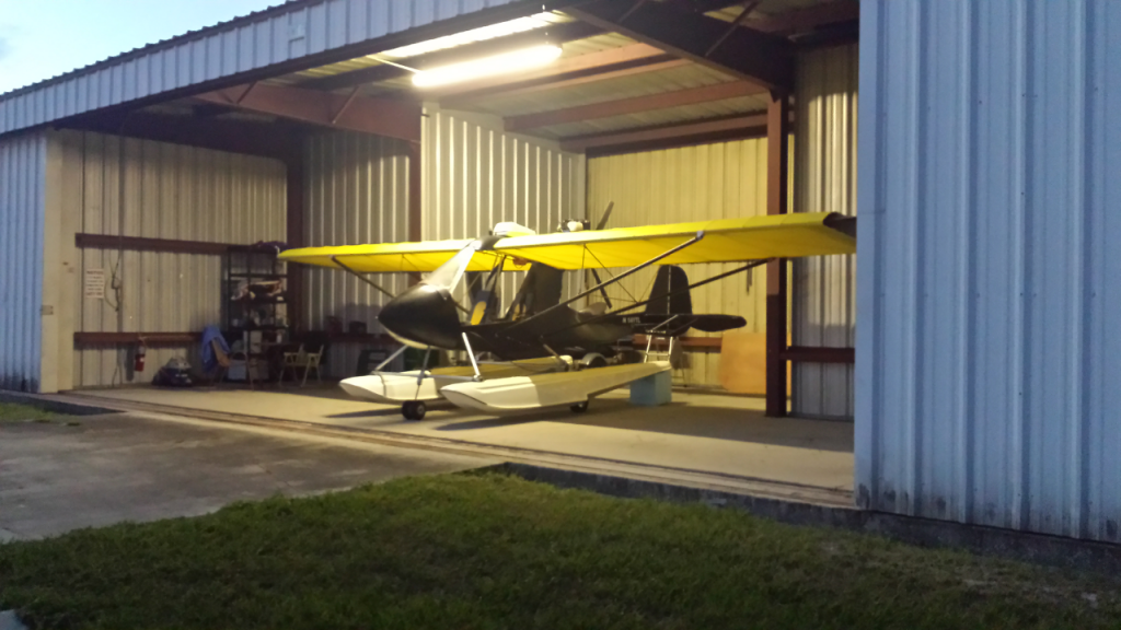 Floats equipped 2011 Quad City Challenger aircraft