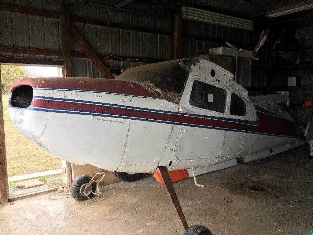 damaged project 1957 Cessna 180 Project aircraft