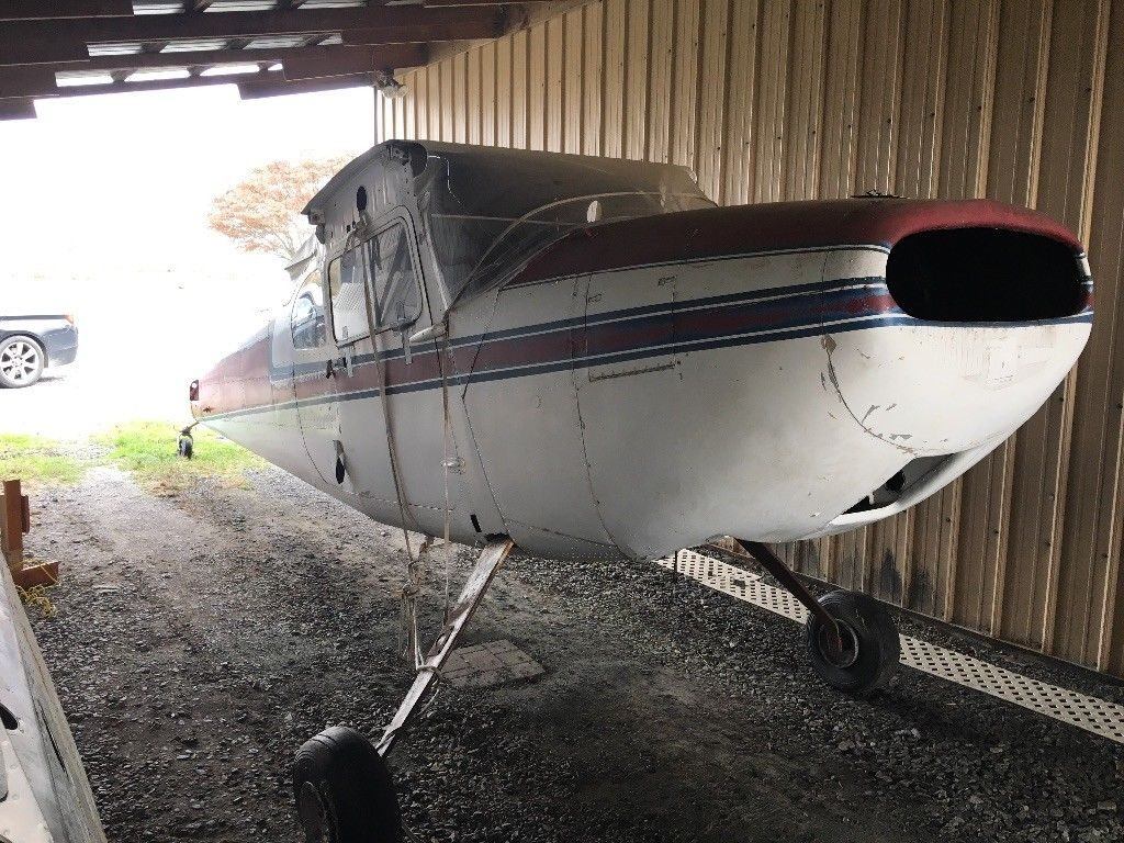 damaged project 1957 Cessna 180 Project aircraft