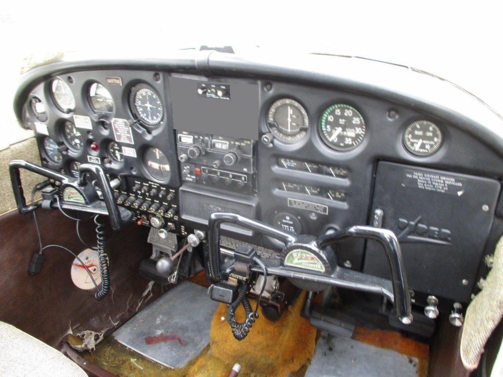 low hours 1965 Piper Cherokee 140 aircraft