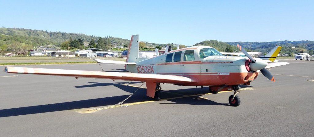 low hours 1968 Mooney M20F Executive 21 Turbo aircraft
