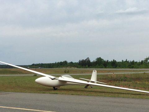 parachute equipped 1970 Libelle 201B sail plane for sale