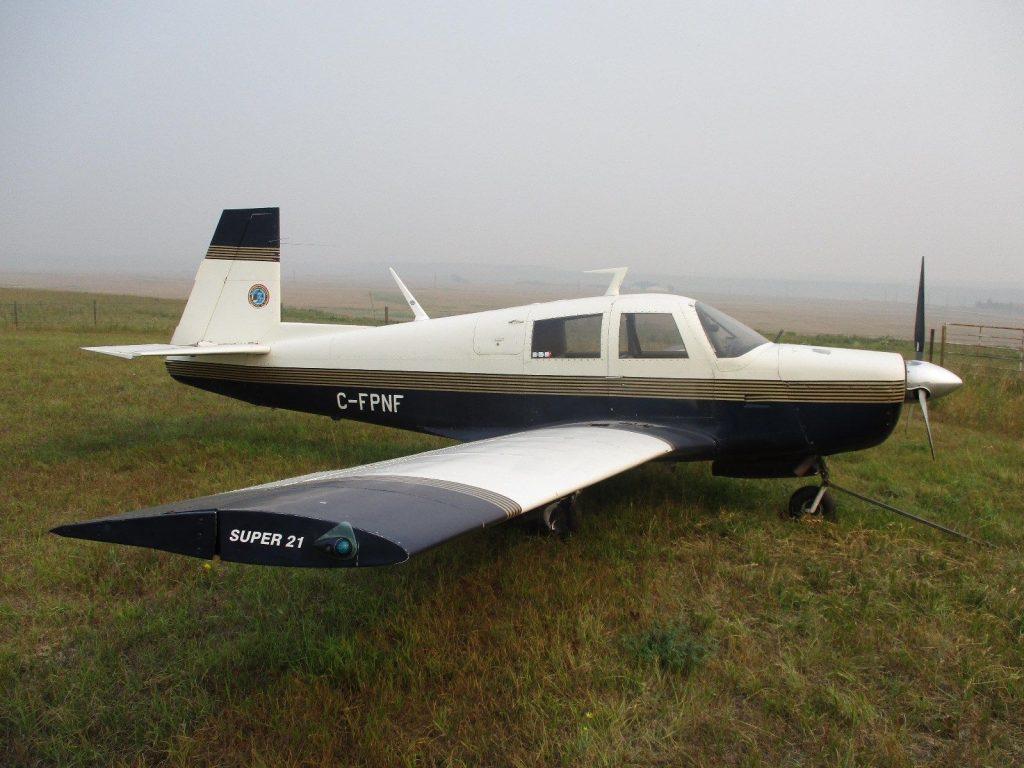 modified 1966 Mooney M20E aircraft