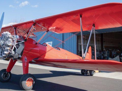 Vintage 1941 Stearman Biplane WWII Trainer aircraft for sale