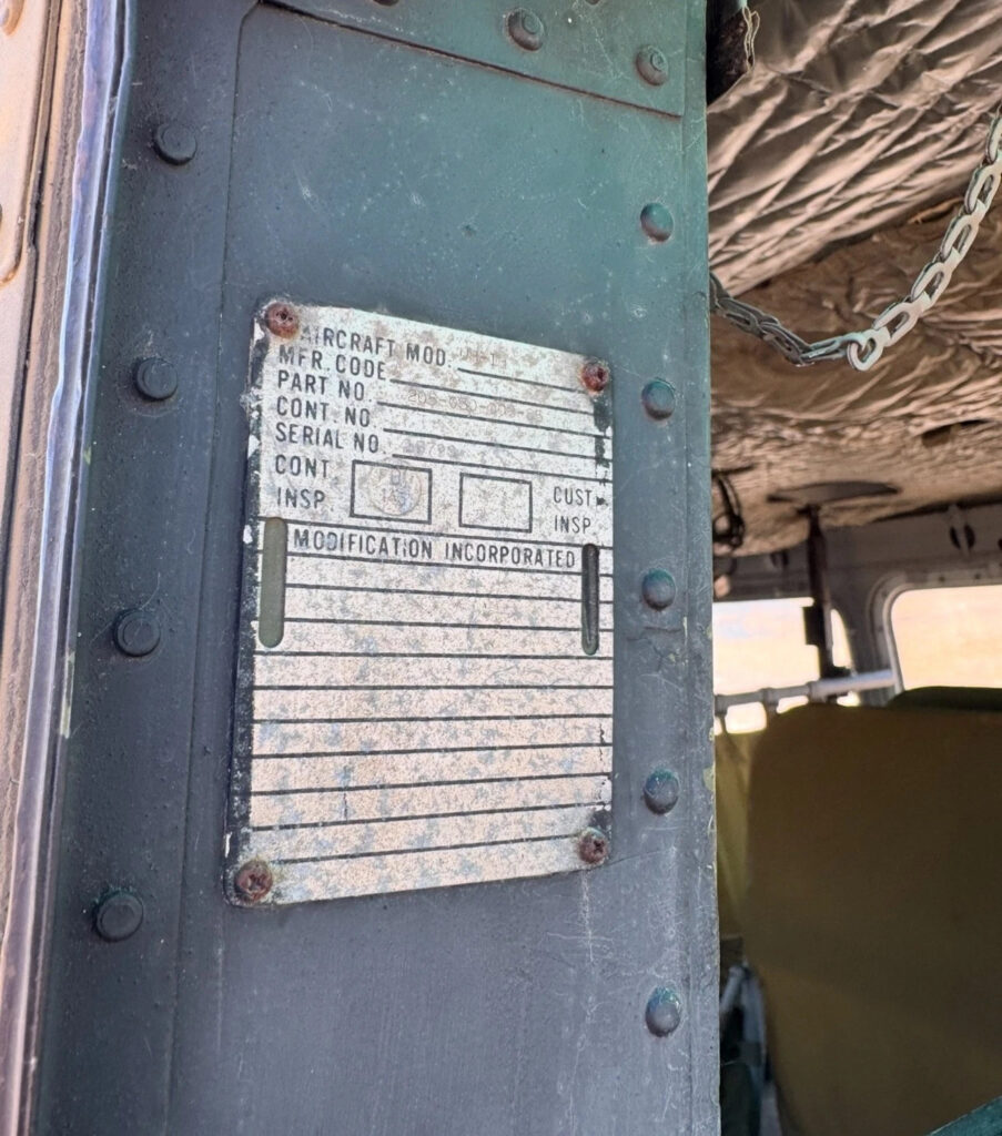 1974 UH1H HUEY Helicopter