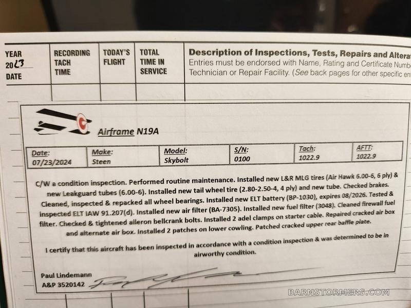 1975 Steen Skybolt 200hp Airplane